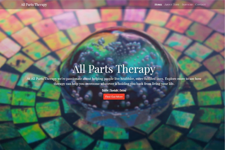 Website Design & Development for professional therapist